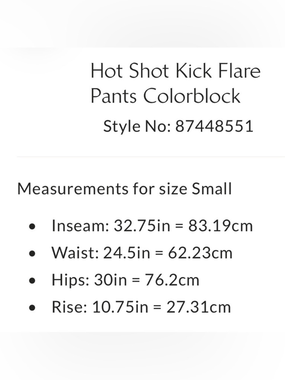Free People Hot Shot kick flares in Beige & Light Blue size X small - Picture 6 of 15